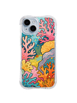Pink Coral Reef Dance iPhone 15 case pattern
