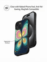 Celestial butterfly iPhone 15 case lifestyle image