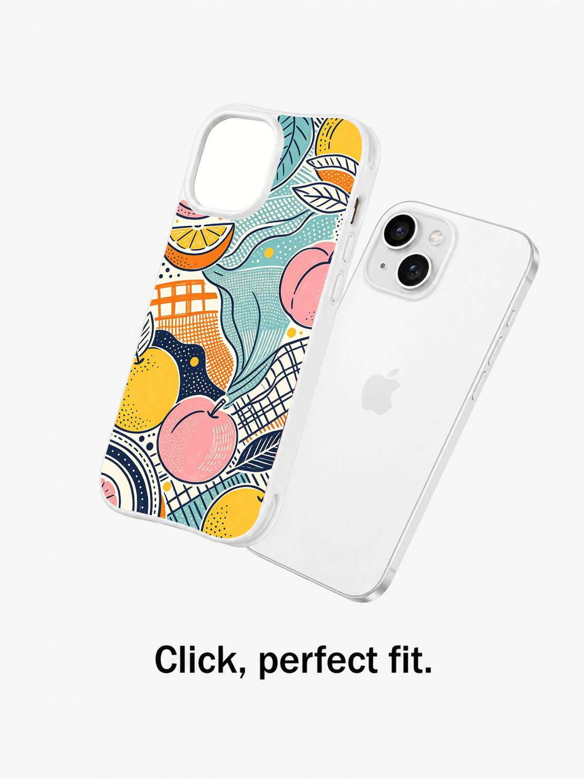 Picnic Orbit artistic iPhone 15 case impact view