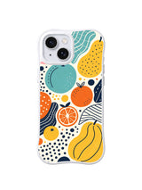 Tangerine Picnic Garden iPhone 15 case pattern