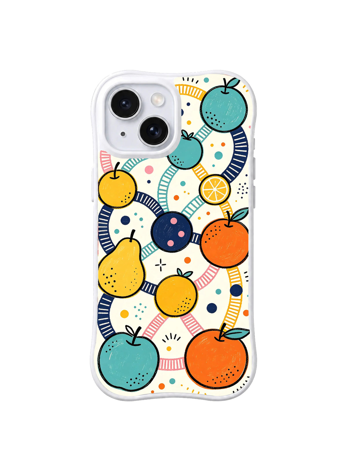 Orchard Carousel Track iPhone 15 case pattern
