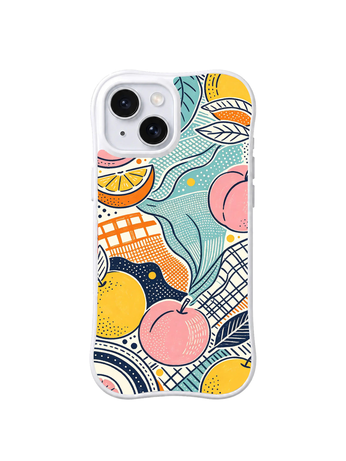 Sunny Picnic Harvest iPhone 15 case pattern