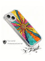 Shape Carnival clear iPhone 15 case lifestyle detail