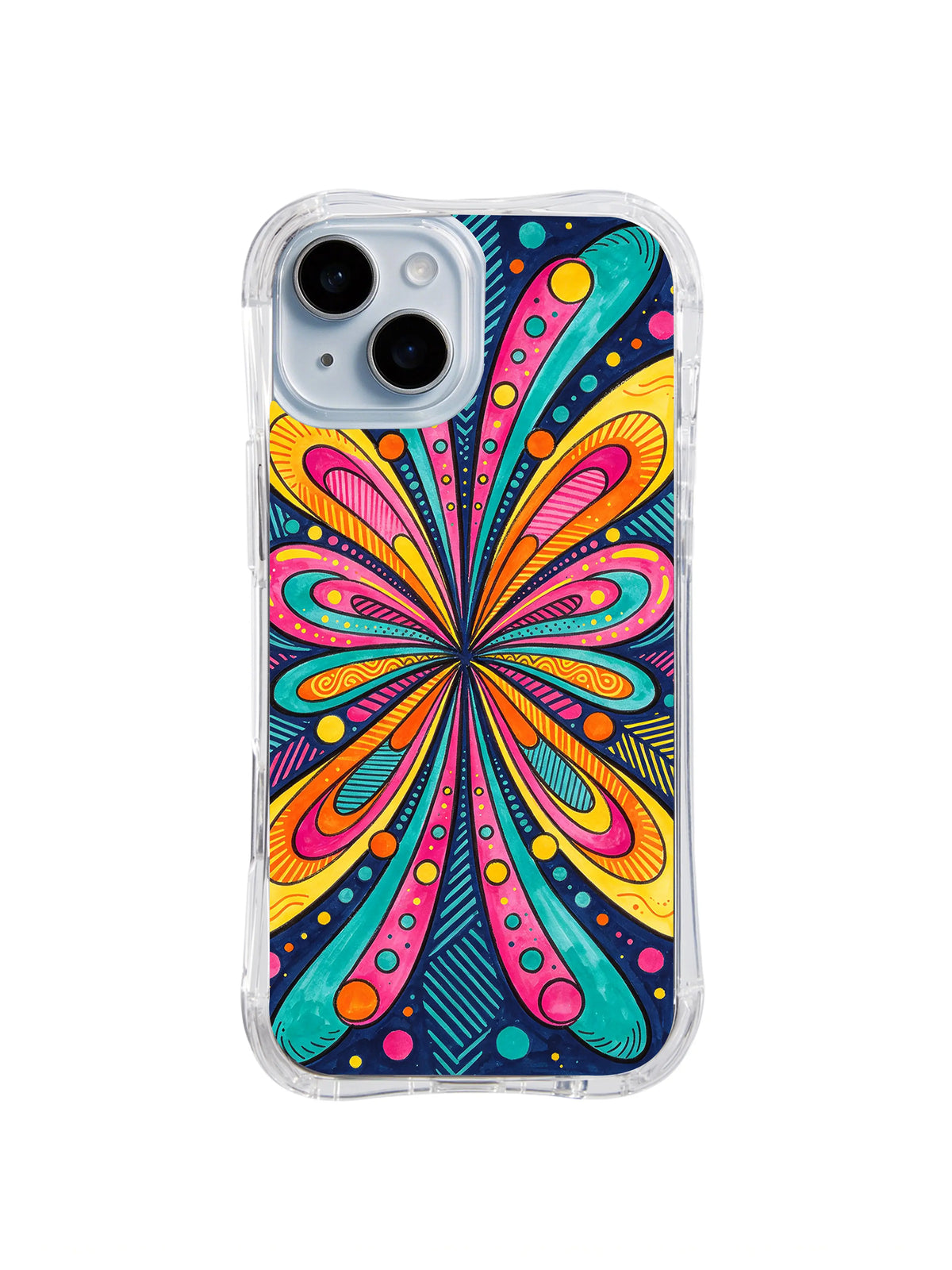 Pop Splash Portal pattern iPhone 15 case