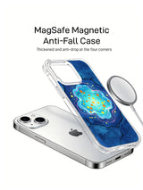 Sky Pond Wonder clear iPhone 15 case detail
