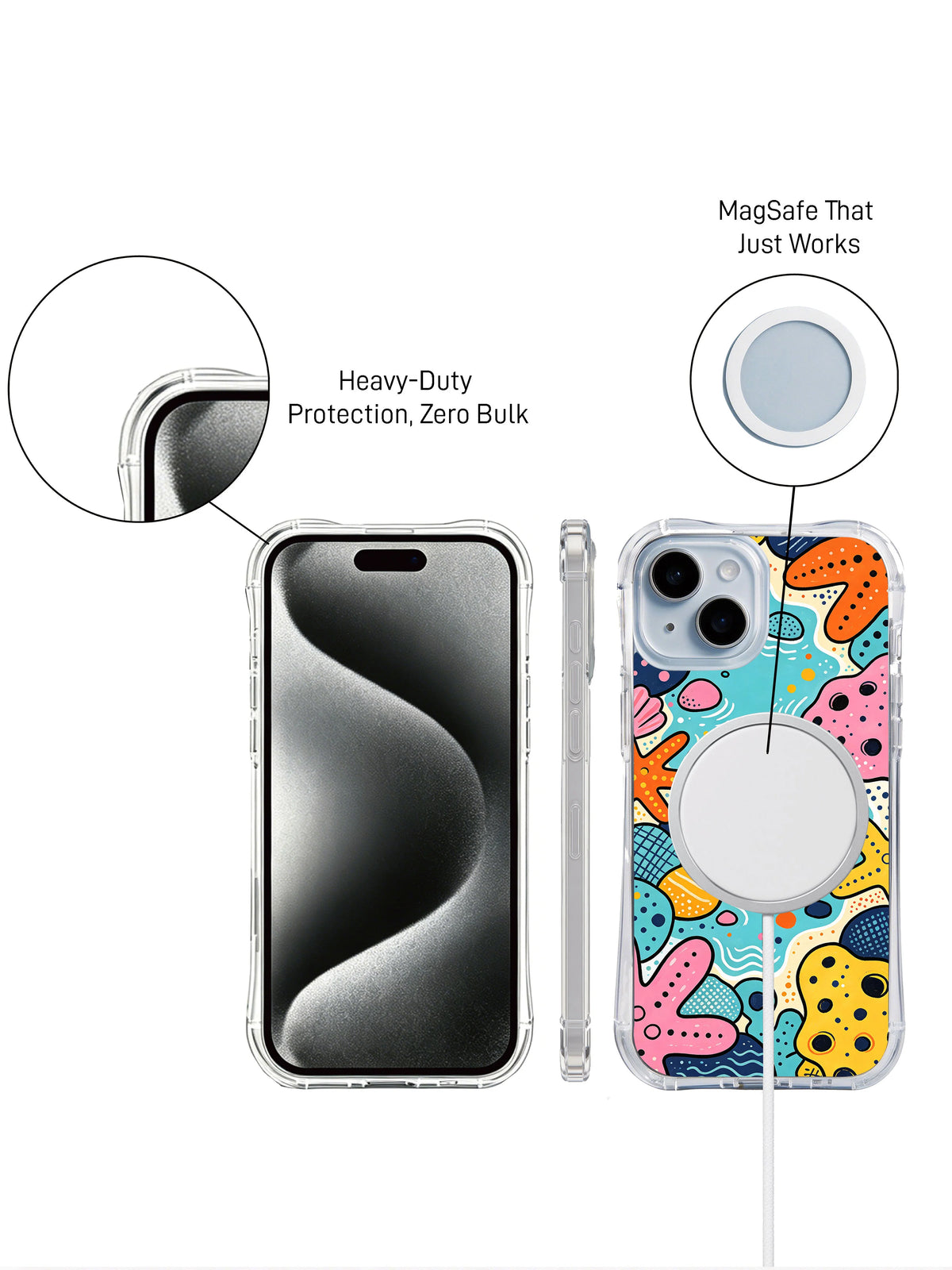 Tidepool Carnival coastal art phone case lifestyle detail