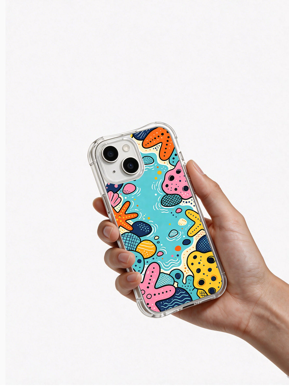 Tidepool Carnival iPhone 15 case camera frame detail