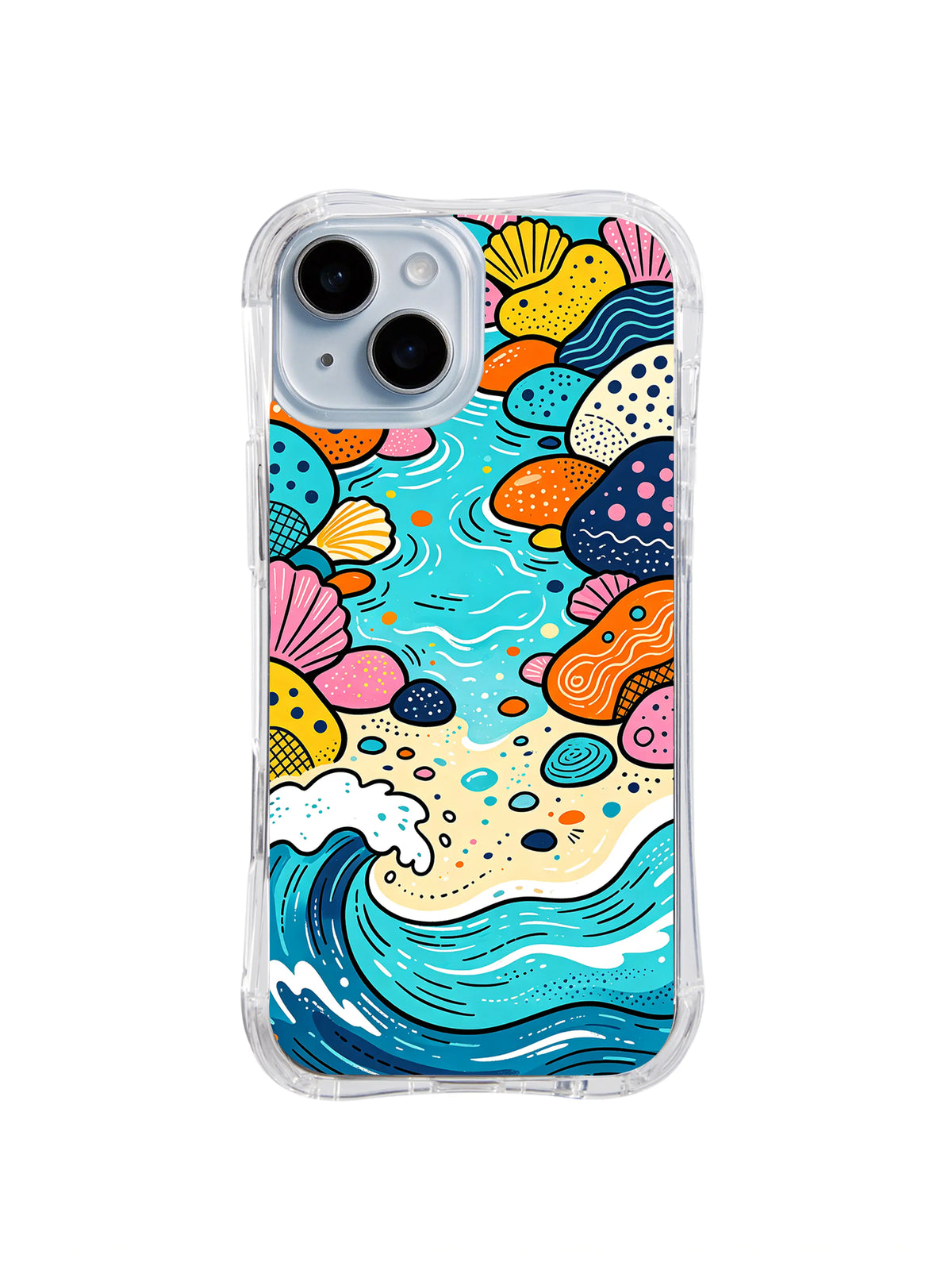 Shell Lagoon Parade iPhone 15 case pattern