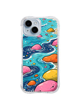 Sunlit Coastal Current iPhone 15 case pattern