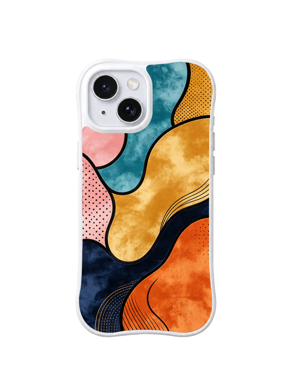 Velvet Balance Fields iPhone 15 case pattern