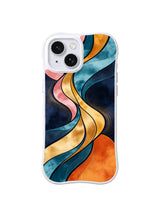 Gilded Focus Contours iPhone 15 case pattern