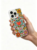 Infinite Joy Totem iPhone 14 Pro case in hand